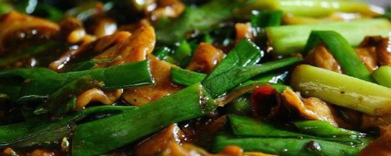 大蒜炒肉怎么炒