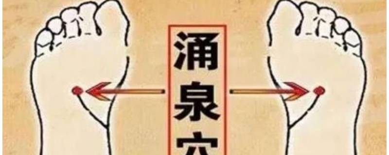 足底涌泉位置