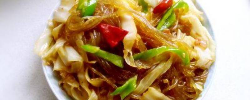 粉条炒白菜如何做