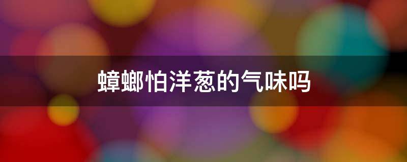 蟑螂怕洋葱的气味吗