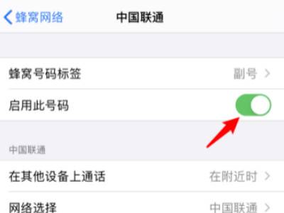 苹果双卡怎么关闭一个