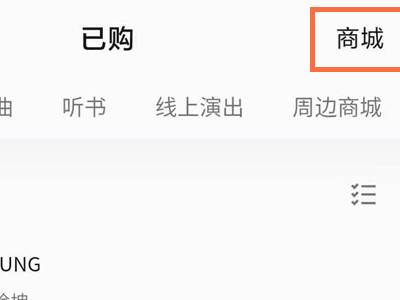 qq音乐周边商城在哪里打开