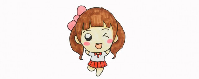 人怎样画 卡通女生简笔画教程