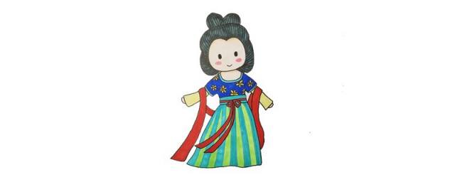 汉服怎么画 汉服简笔画教程