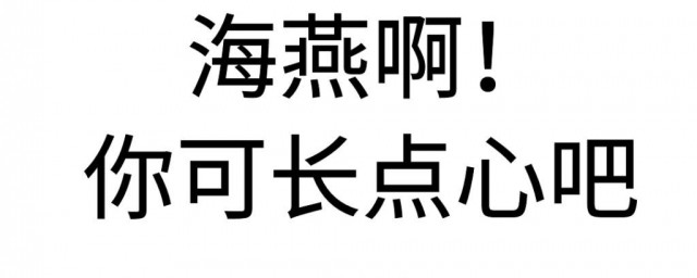 海燕你可长点心什么梗 海燕你可长点心是什么梗