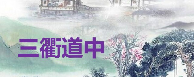 三衢道中描写什么景色 三衢道中原文理解
