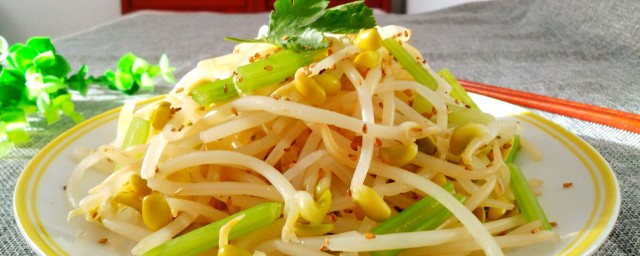 凉拌黄豆芽的做法简单 凉拌黄豆芽简单做法介绍