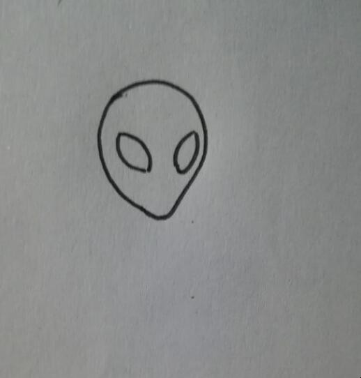 外星人简笔画怎么画