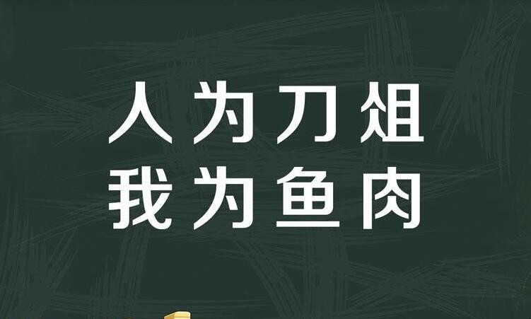 如今人方为刀俎我为鱼肉何辞为是什么意思