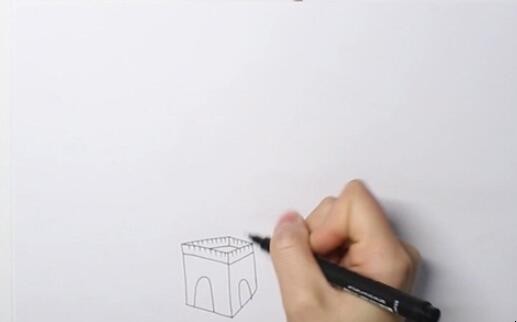 长城简笔画怎么画