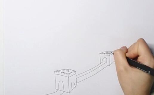 长城简笔画怎么画