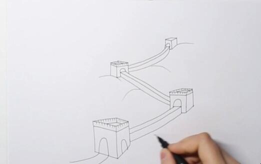 长城简笔画怎么画