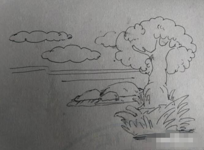 春天的景色简笔画怎么画