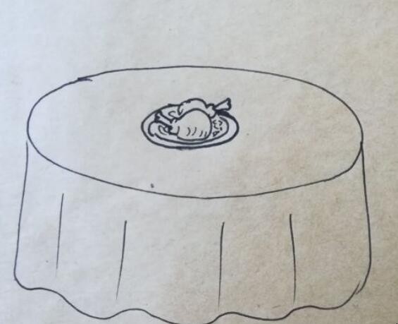 吃团圆饭简笔画是什么