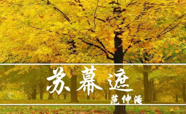 《苏幕遮·怀旧》的作者是谁