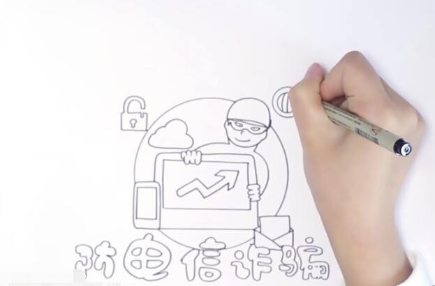 预防电信诈骗手抄报怎么画