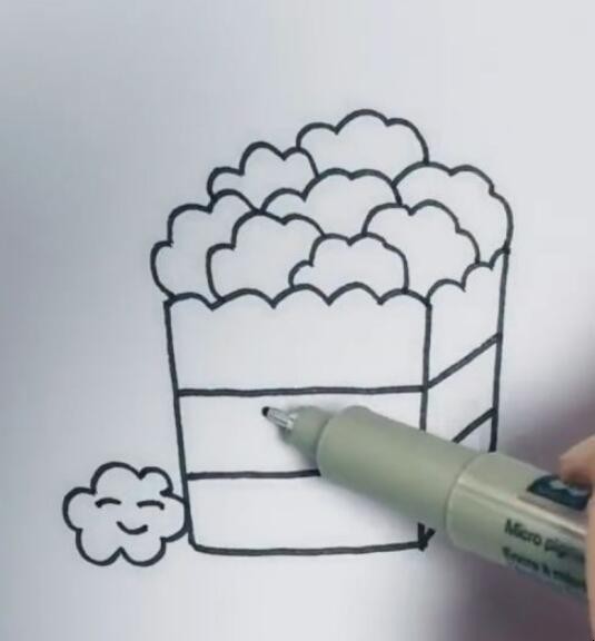 爆米花简笔画怎么画