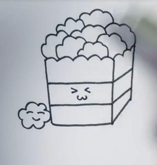 爆米花简笔画怎么画