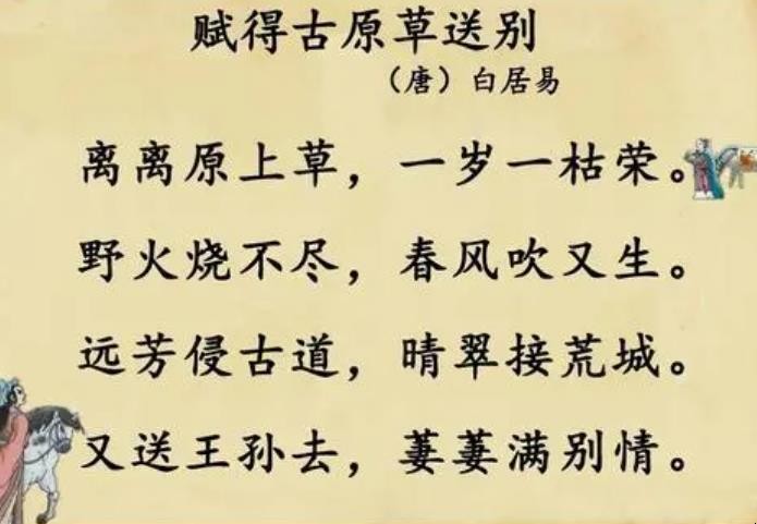 《赋得古原草送别》创作背景是什么