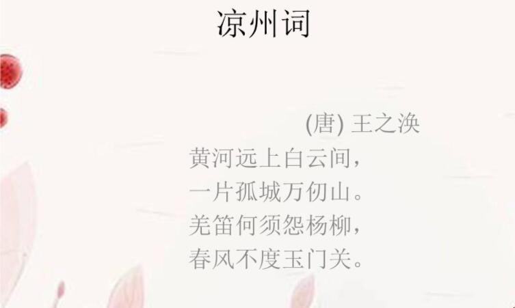 《凉州词二首》的创作背景是什么