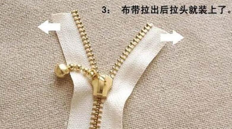 拉链头掉了怎么装回去