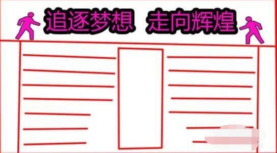 冲刺中考手抄报怎么画