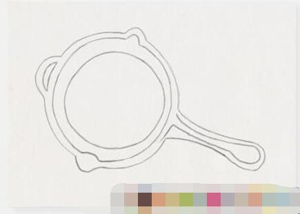 吃鸡平底锅怎么画