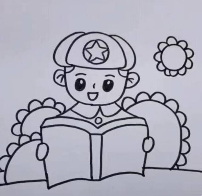 学习雷锋的主题画怎么画