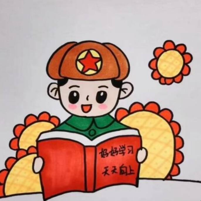 学习雷锋的主题画怎么画