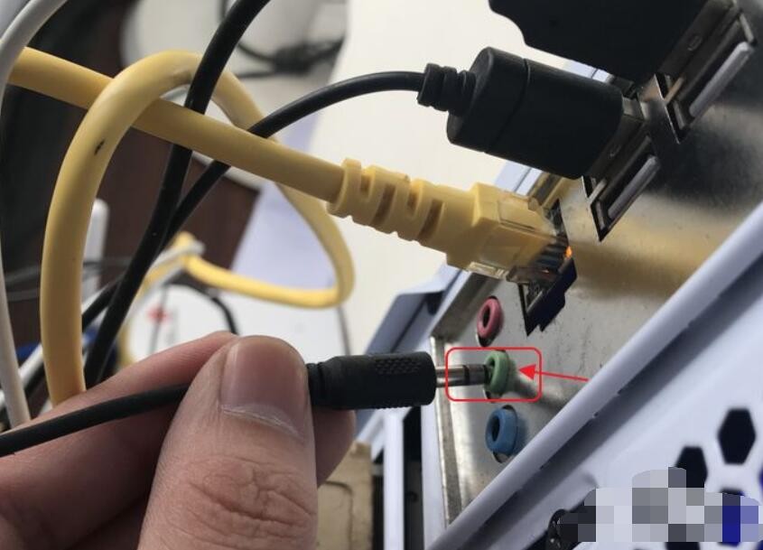 电脑音箱怎么插