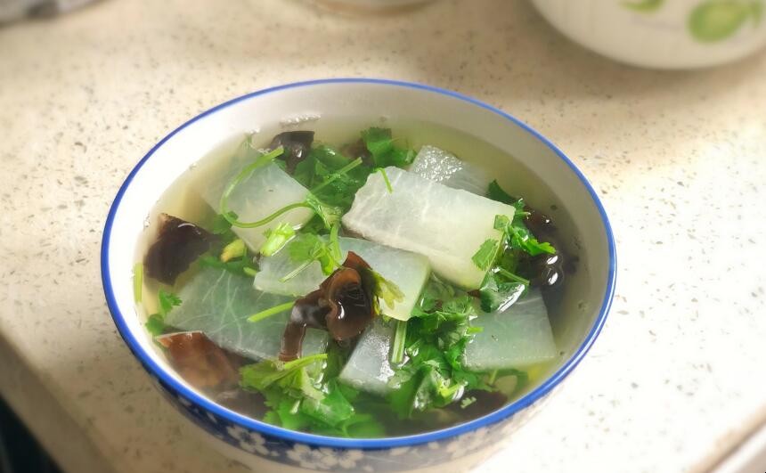 冬瓜木耳香菜汤可以减肥吗