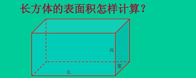 长方体的表面积怎样表示 长方体表面积怎样表示