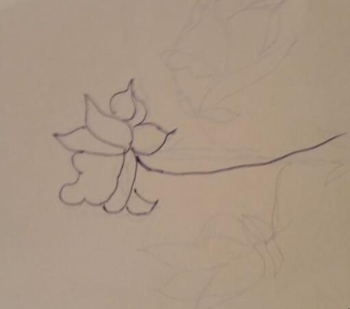 栀子花简笔画怎么画