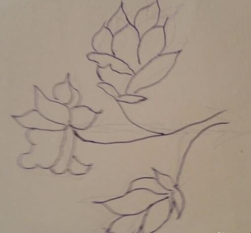 栀子花简笔画怎么画