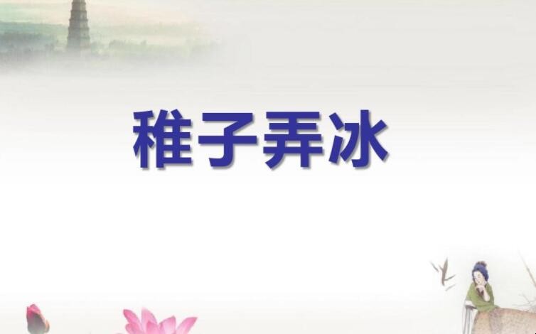 《稚子弄冰》的赏析是什么