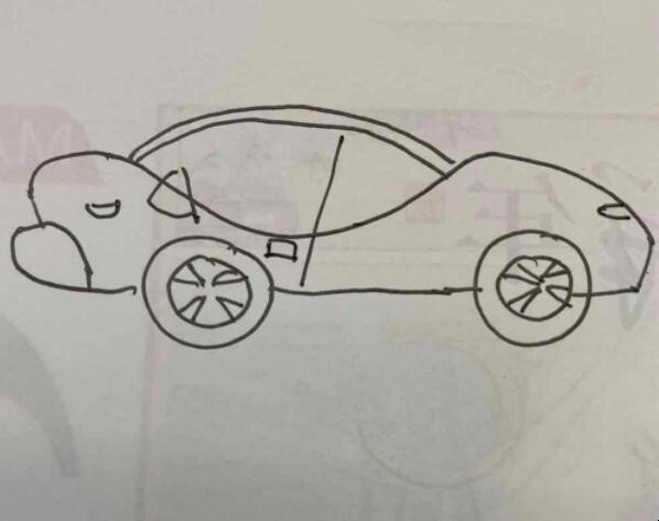 跑车简笔画怎么画