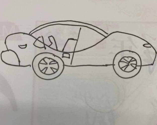 跑车简笔画怎么画