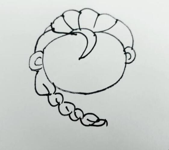 艾莎公主简笔画怎么画