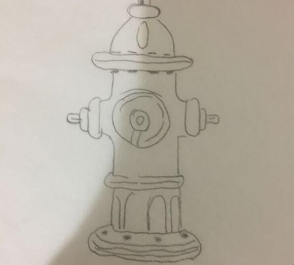 如何画消防栓简笔画