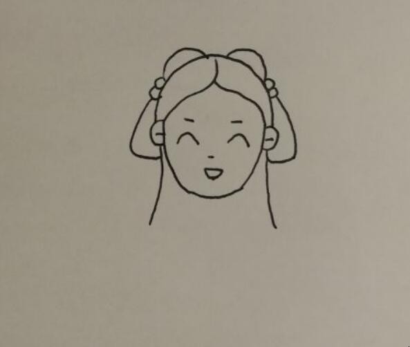 古代未出阁的女子简笔画怎么画