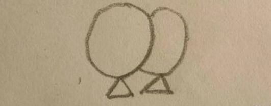 简笔画一对气球怎么画
