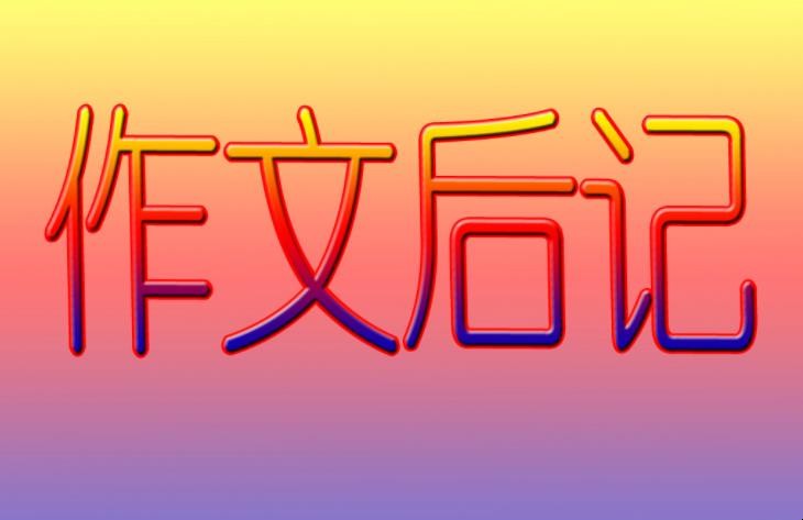 怎么写后记