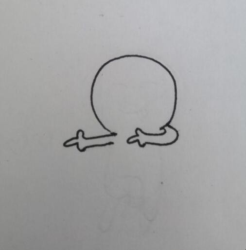 发射爱心的小人怎么画
