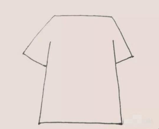 短袖简笔画怎么画