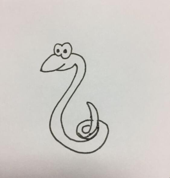 蛇的简笔画怎么画