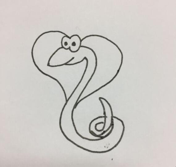 蛇的简笔画怎么画