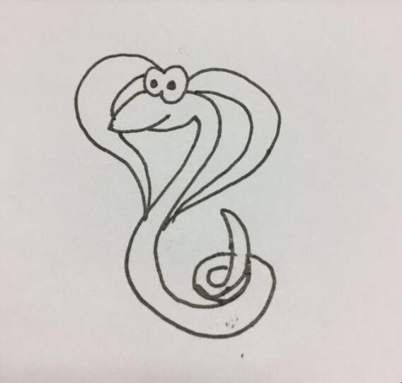 蛇的简笔画怎么画