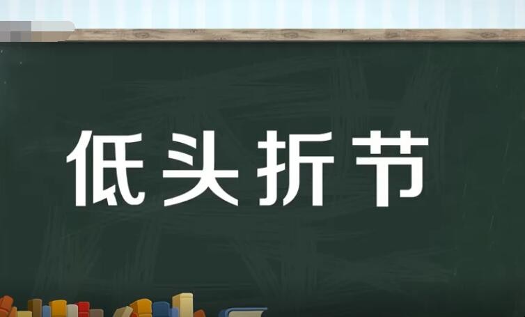 低头折节的造句有哪些