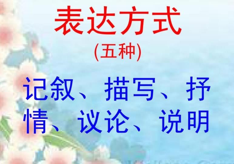 表达方式有哪几种