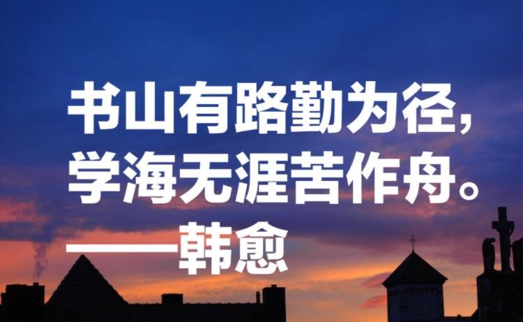 书山有路勤为径学海无涯苦作舟的意思是什么